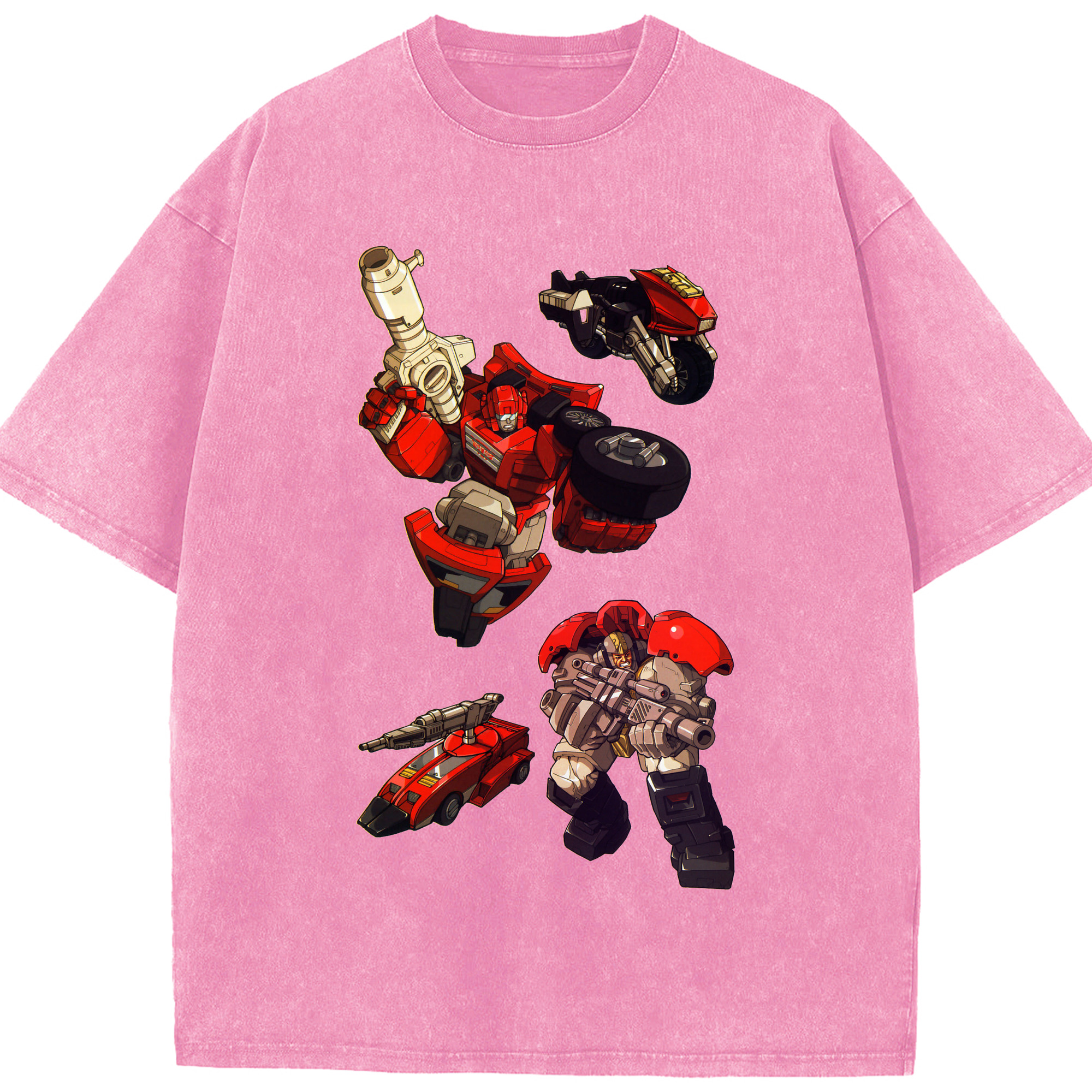 （画像用）  綿100% ヴィンテージ風 半袖Tシャツ（フロントプリント）